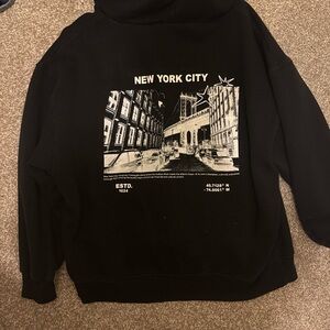 Wild Fable Black Graphic Hoodie